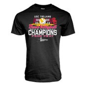 USC Trojans Unisex Women's Beach Volleyball 2024 National Champs Four Black T-Shirt